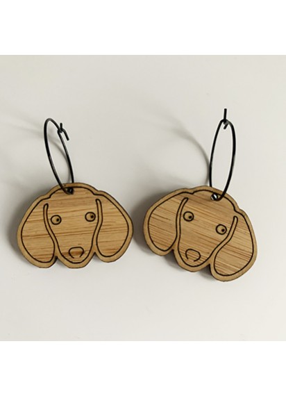 Dachshund bamboo hoops